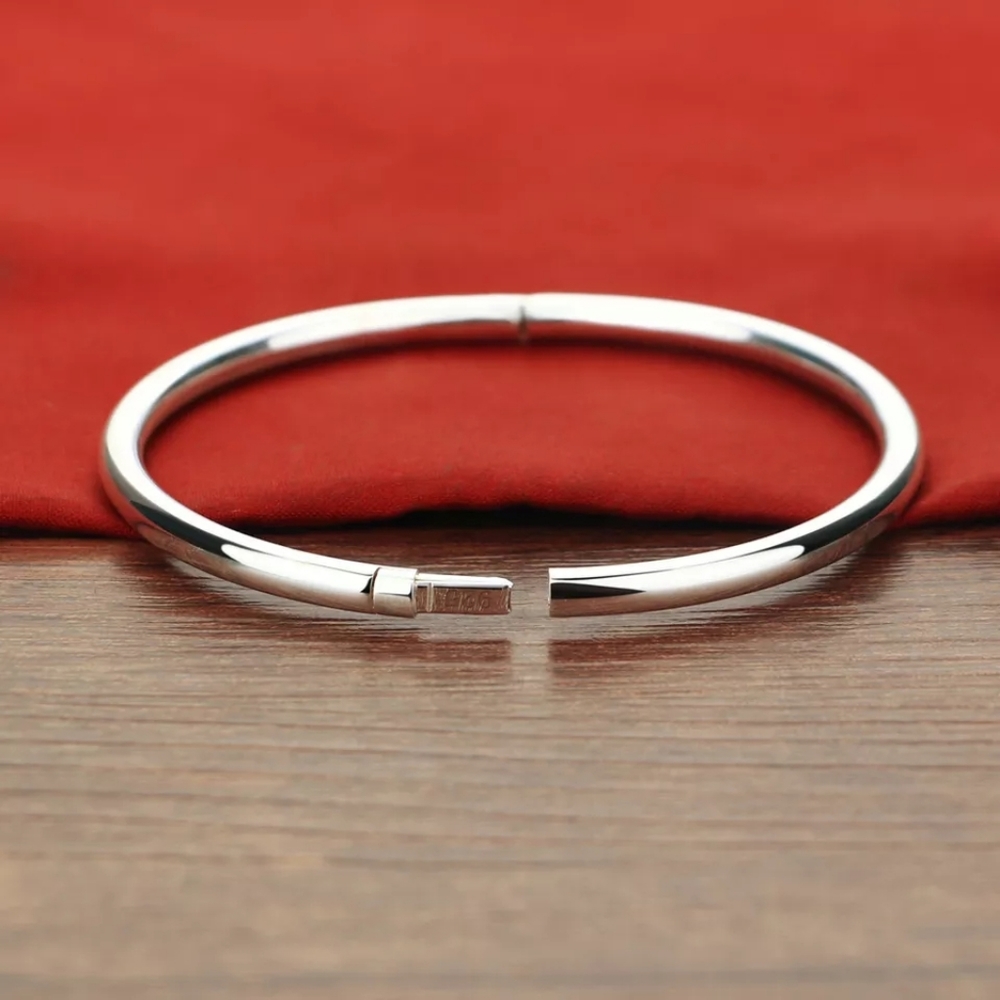 NEW Hinged Bangle Bracelet ☆ 925 Sterling Silver - Picture 13 of 16